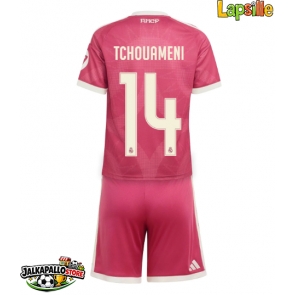 Real Madrid Aurelien Tchouameni #14 Kolmaspaita Lapsille 2026-27 Lyhythihainen (+ shortsit)